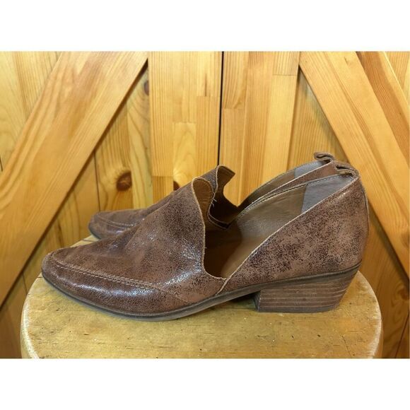 Lucky Brand Mahzan Women’s Leather Loafers Ankle Boot Brownstone Size 10M - Picture 1 of 8